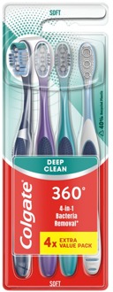 Colgate Tandenborstel Colgate 360 Deep Clean Toothbrush 4 st