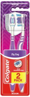 Colgate Tandenborstel ZigZag Medium Duo - 2 Stuks