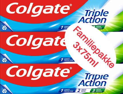 Colgate Tandpasta Colgate Toothpaste Triple Action 3 st