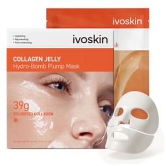 Collagen Jelly Hydro-Bomb Plump Mask Set 39g x 4 sheets
