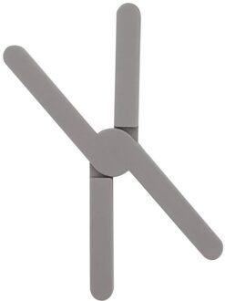 Collapsible Cross Silicone Trivets Pad Pot Holder Kitchen tools accessories supplies #30 grijs