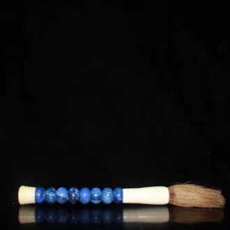 Collectie Oude Chinese Kalligrafie Schilderij Ingelegd Jades Grote Borstel