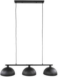 Collection - Hanglamp 3L Halfronde Kap-ribbel - Artic Zwart