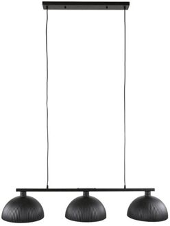 Collection - Hanglamp 3L Halfronde Kap-ribbel - Artic Zwart