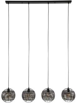 Collection - Hanglamp 4L Ø25 Armor Open - Zwart Bruin