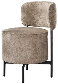 Collection - Stoel Cocktail Draaibaar - Boucle Zandkleur - Set van 2 Beige