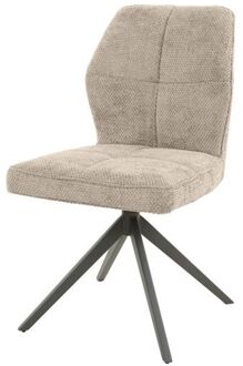 Collection - Stoel Hoge Rug Spring 2 Stuks - Polo Stof Taupe