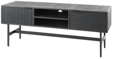 Collection - TV-meubel Marina - 40x140x55cm - Massief Mango Zwart