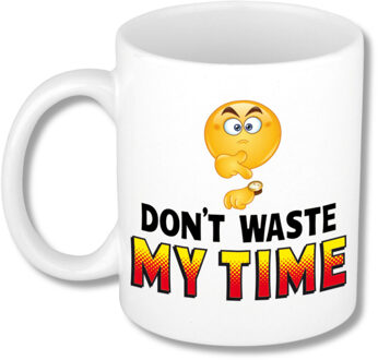 Collega Cadeau Koffiemok - wit - Dont waste my Time - Kantoor