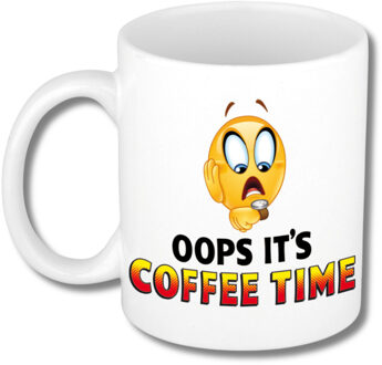 Collega Cadeau Koffiemok - wit - Oh No Its Coffee Time - Kantoor