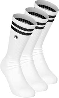 College Tennissokken Verpakking 3 Stuks-Wit - 31-34,35-38,39-42,43-46,47-50