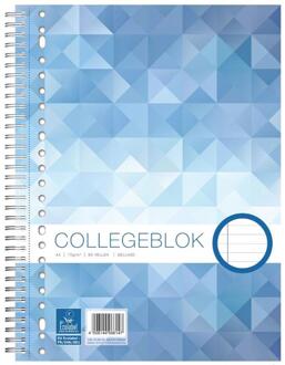 Collegeblok 23r A4 gelijnd 22x29,5cm 5st
