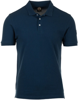 Colmar Blauwe Originals Polo T-shirts en Polos Colmar , Blue , Heren - Xl,L,M