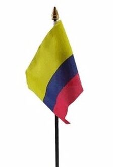 Colombiaanse landenvlag op stokje