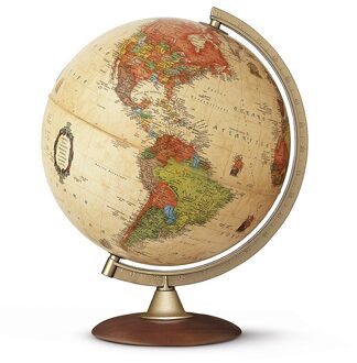 Colombo EU LED - Hout - Wereldbol - Ø30cm - Nederlands