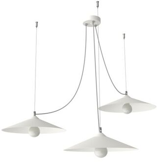 Colombo Hanglamp, 3xe27, Metaal, Mat Zwart, D.40cm