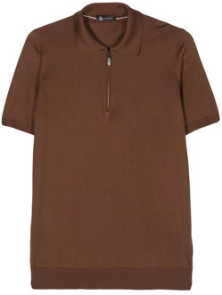 Colombo Polo Shirts Colombo , Brown , Heren - 2Xl,Xl,L