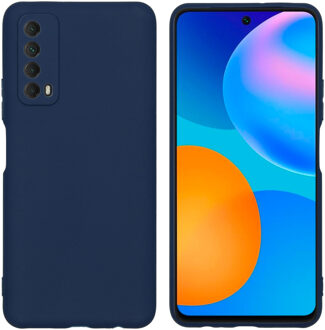 Color Backcover Huawei P Smart (2021) hoesje - Donkerblauw