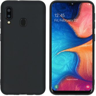 Color Backcover Samsung Galaxy A20e hoesje - Zwart