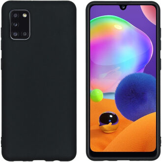 Color Backcover Samsung Galaxy A31 hoesje - Zwart