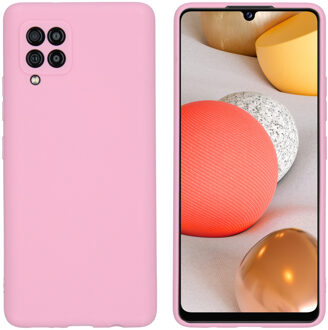 Color Backcover Samsung Galaxy A42 hoesje - Roze