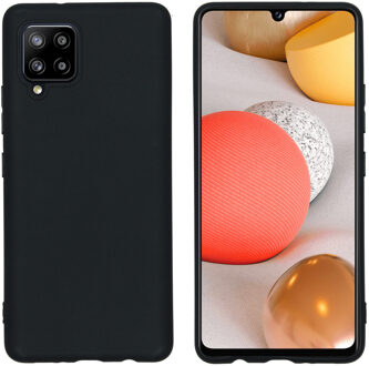 Color Backcover Samsung Galaxy A42 Hoesje - Zwart
