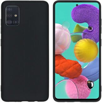 Color Backcover Samsung Galaxy A51 - Zwart - Zwart / Black