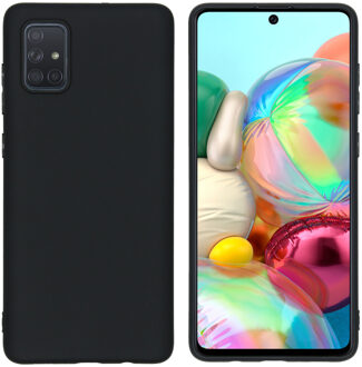 Color Backcover Samsung Galaxy A71 hoesje - Zwart