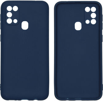 Color Backcover Samsung Galaxy M31 hoesje - Donkerblauw