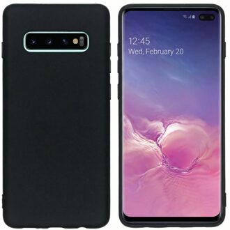 Color Backcover Samsung Galaxy S10 Plus hoesje - Zwart