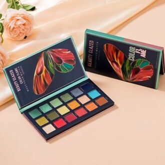 Color Flame Butterfly Eyeshadow Palette (18 Colours) #B111