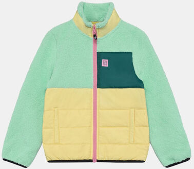 Color kids Fleece Jacket W. Quilt Fleecevest Junior Geel - 140