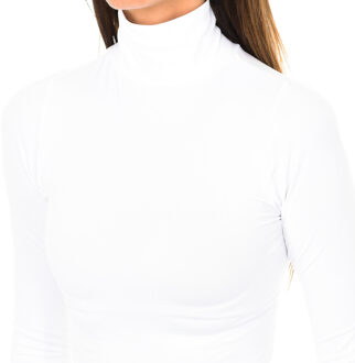 Colorado hoge hals t-shirt 210396 dames met lange mouwen Wit - M/L