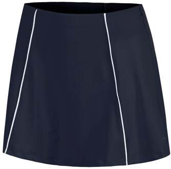 Colorblock Flounce Rok Dames-Donkerblauw - S