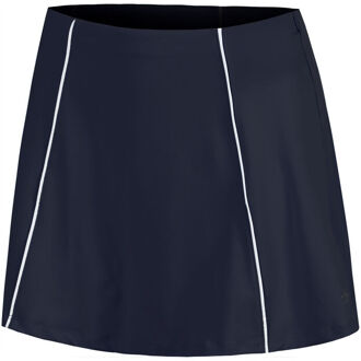 Colorblock Flounce Rok Dames-Donkerblauw - XS