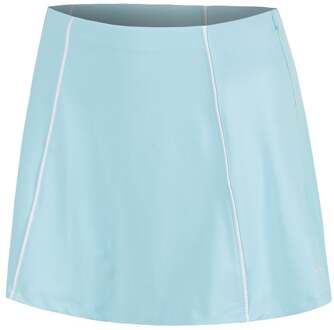 Colorblock Flounce Rok Dames-Lichtblauw - XS