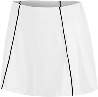 Colorblock Flounce Rok Dames-Wit - XS,S,M,L,XL