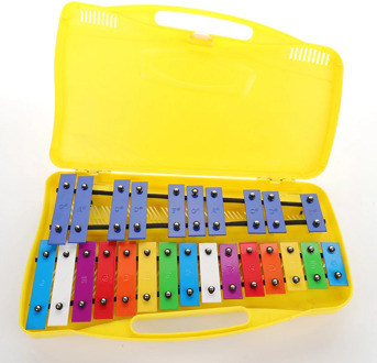 Colorful 25 Notes Xylophone Percussion Rhythm Musical Educational Teaching Instrument Toy with 2 Mallets for Children