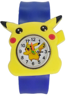 Colorful Band Kids Slap Watches Children Cartoon Pikachu Watch Silicone Wristwatch for boys girls Baby Christmas Gift Kid Clock