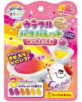 Colorful Bath Palette Pink Mix 12 pcs