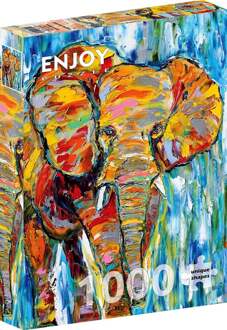 Colorful Elefant Puzzel (1000 stukjes)