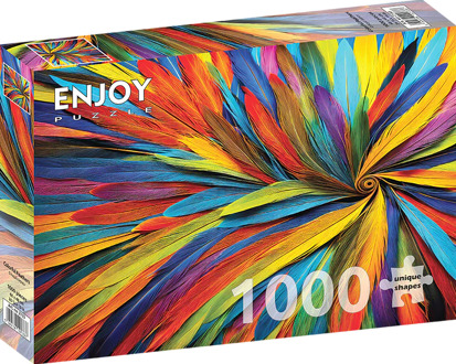 Colorful Feathers Puzzel (1000 stukjes)
