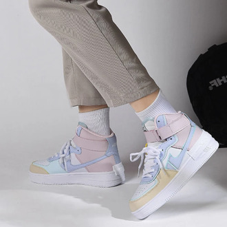 Colorful Lace-Up Pu Leather Mesh Breathable Comfortable Platform Sneakers Outdoor Non-Slip Basketball Shoes 2020 High Top Shoes