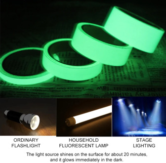 Colorful Luminous Fluorescent Night Glow In The Dark Sticker Tape Safety Security Warning Tapes Weeding Party Decro Glow Tape