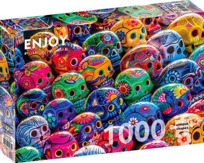 Colorful Skulls Puzzel (1000 stukjes)