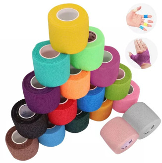 Colorful Sport Self Adhesive Elastic Bandage Wrap Tape 4.5m Elastoplast For Knee Support Pads Finger Ankle Palm Shoulder