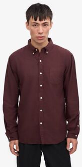 Colorful Standard Overhemd Bordeaux Rood - XXL