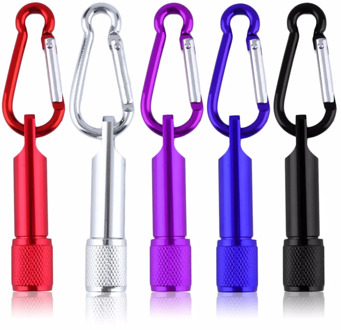 Colorful Super Bright Mini Portable LED Camping Flashlight Aluminum Keychain Keyring LED Light Self defense Torch Lamp outdoor