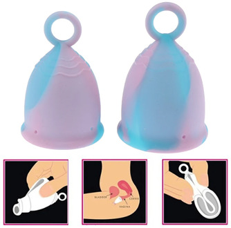 Colorful Women Cup Medical Grade Silicone Menstrual Cup Feminine Hygiene Menstrual Lady Cup Health Care Period Cup Various Sizes