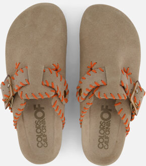 Colors of California Muil Slippers taupe Suede - 36